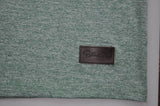 Green with Metallic Silver Print