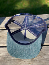 HEATHER BLUE TRUCKER WITH WINGS