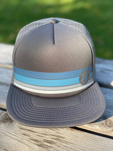 STRIPED GRAY TRUCKER