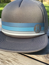 STRIPED GRAY TRUCKER