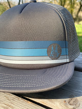 STRIPED GRAY TRUCKER