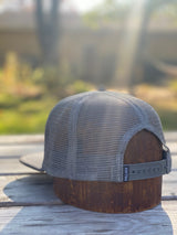 STRIPED GRAY TRUCKER