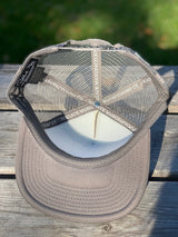 STRIPED GRAY TRUCKER