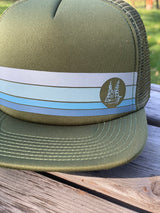 STRIPED GREEN TRUCKER 