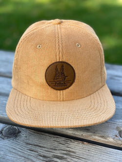 TAN CORDUROY UNSTRUCTURED HAT