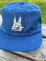 DENIM BLUE UNSTRUCTURED HAT