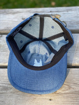 DENIM BLUE UNSTRUCTURED HAT