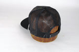 FLORAL WITH BLACK MESH OVERLAY TRUCKER