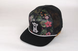 FLORAL WITH BLACK MESH OVERLAY TRUCKER