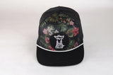 FLORAL WITH BLACK MESH OVERLAY TRUCKER
