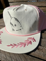 PINK NARWHAL UNSTRUCTURED HAT